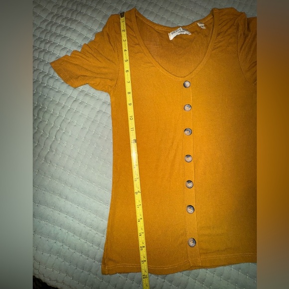 Brave Soul faux Button-Up pull over Women's Top. Size small VGUC - Picture 4 of 9